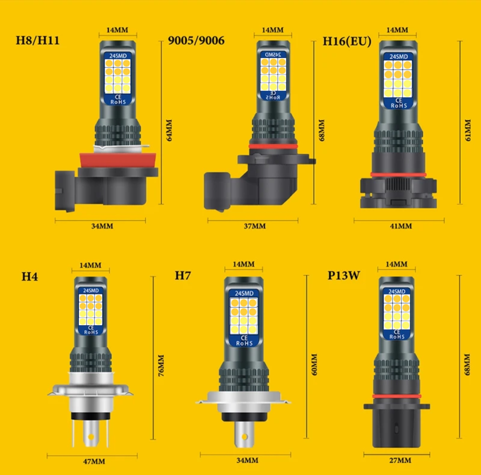 2 pièces Daul couleur H7 H11 L - Car Led Headlight 9005 9006 avis et prix