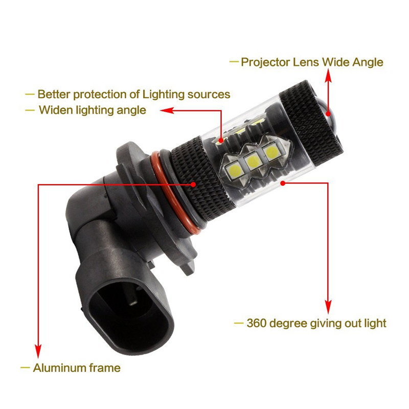 2 pièces Ampoules de phares an - Car Led Headlight 9005 9006 avis et prix
