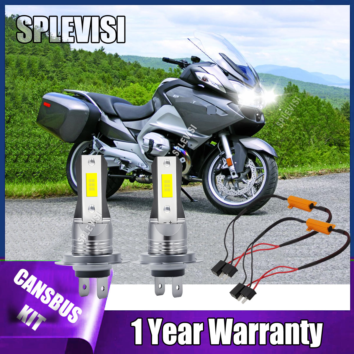 Ampoules de phares de moto H7  - Led Headlight Bulb Canbus Error Free avis et prix