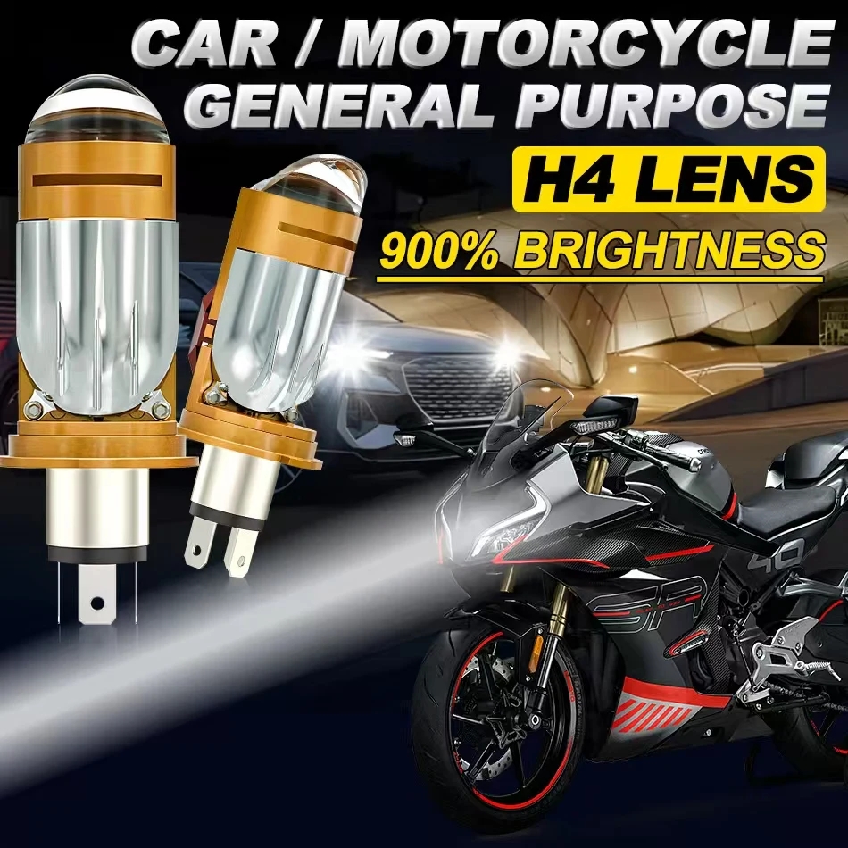 Ampoule de lentille de phare d - Motorcycle Led Headlight Bulb H4 avis et prix