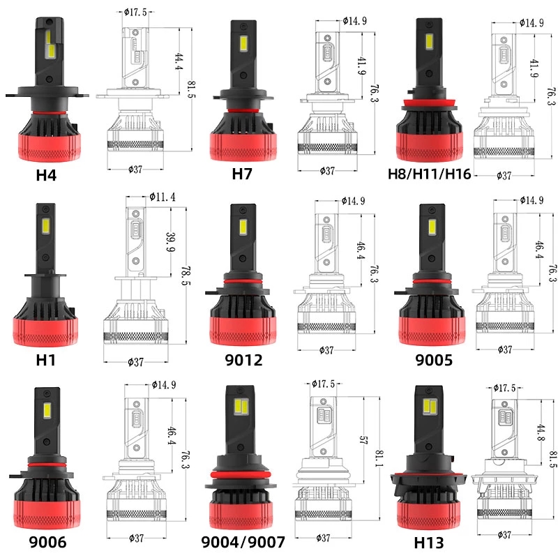 Ampoule de phare LED F5, phare - Led Headlight Bulb H7 20000Lm avis et prix
