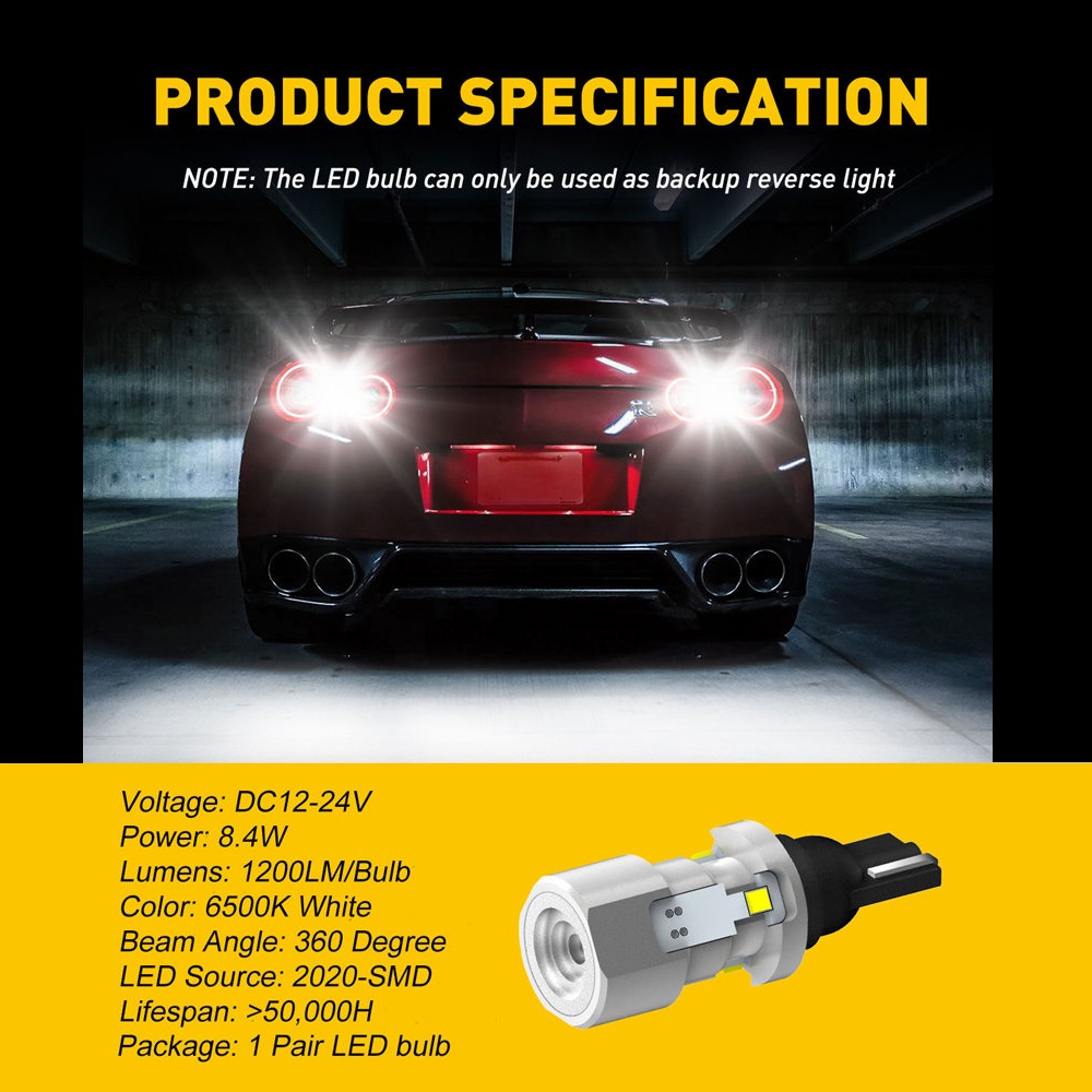 AUXITO 2 pièces 1200Lm T15 LED - Led Tail Light Bulb Canbus avis et prix
