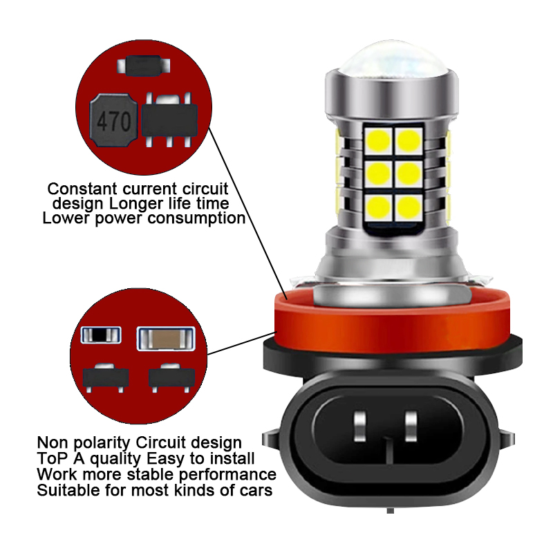 2 pièces d'ampoules LED pour p - Led Fog Light H11 3000K Yellow avis et prix